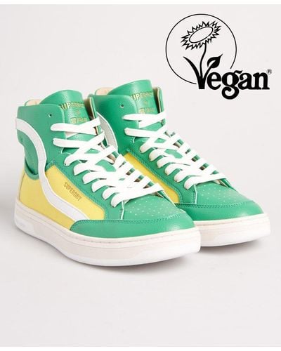Superdry Vegan Basket Lux Trainers Yellow
