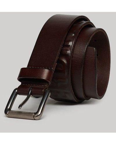 Superdry Ceinture marquée vintage - Marron