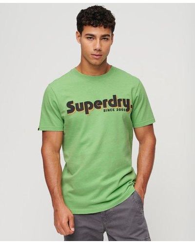 Superdry Terrain Logo Print Relaxed Fit T-shirt - Green