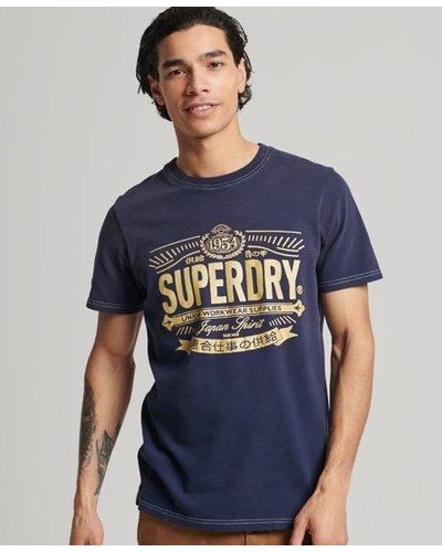 Superdry Limited Edition Vintage 07 Reworked Classic T-shirt - Blauw