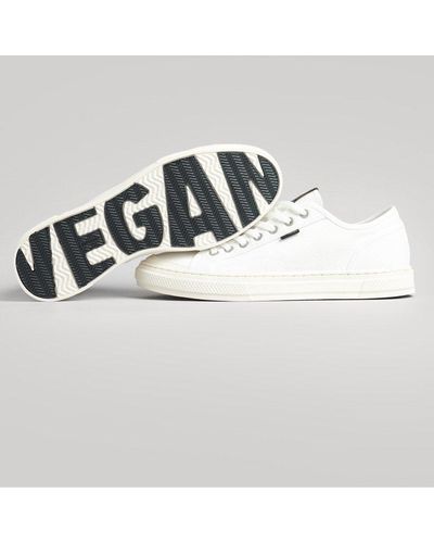 Superdry Vintage Vegan Faux Vulc Low Top Sneakers - Metallic