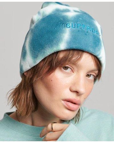 Superdry Dyed Beanie Green / Ecru/teal - Blue