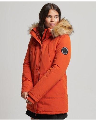 Superdry Everest Parka Coat - Orange