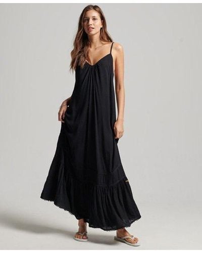 Superdry Long Cami Dress - Black