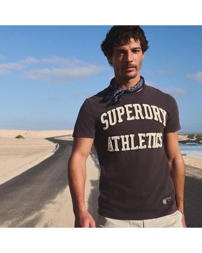 Superdry Vintage Athletic Short Sleeve T-shirt - Black