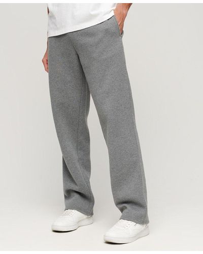 Superdry Organic Cotton Vintage Logo Straight sweatpants - Gray