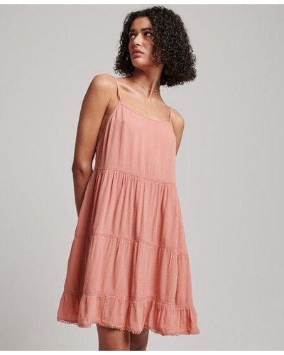 Superdry Mini Beach Cami Dress - Pink