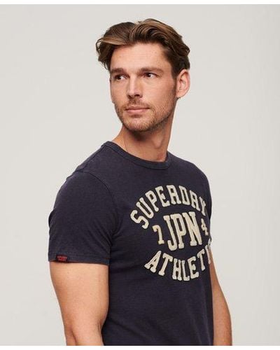 Superdry Vintage athletic short sleeve t-shirt - Bleu