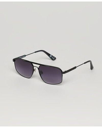 Superdry Classic Brand Print Sdr Coleman Sunglasses - Metallic