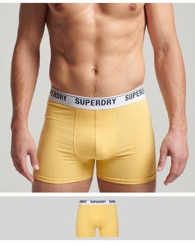 Superdry Organic Cotton Boxers Single Pack - Yellow