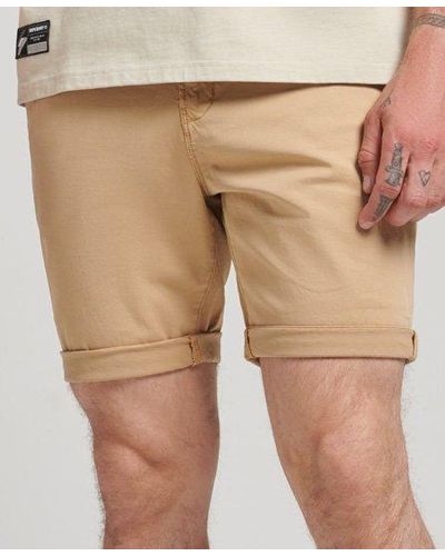 Superdry Organic Cotton Core Chino Shorts - Natural