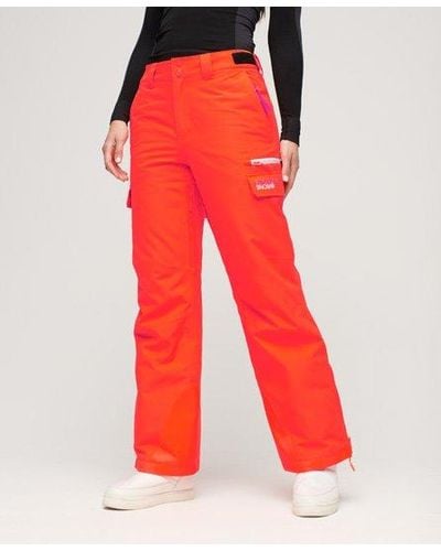 Superdry Aux s sport pantalon de ski ultimate rescue - Rouge