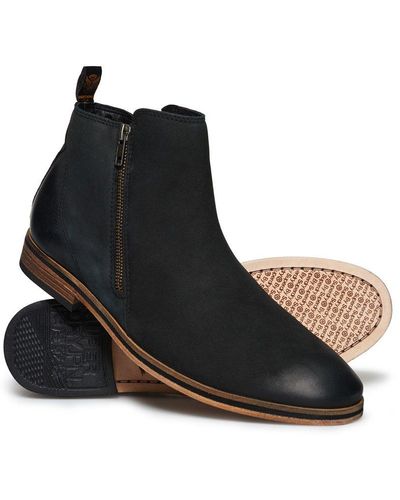 Superdry Trenton Zip Boots - Black