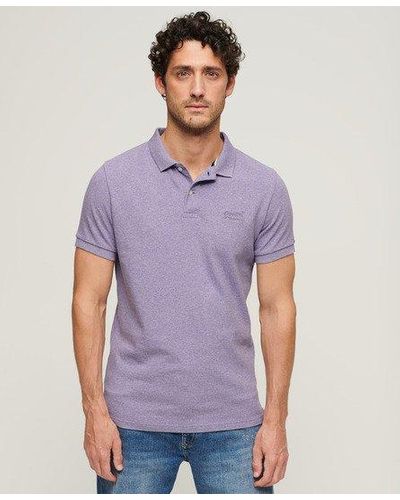 Superdry Classic Pique Polo Shirt - Purple