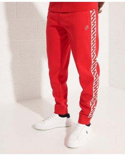 Superdry Code Tape Track Pants - Red