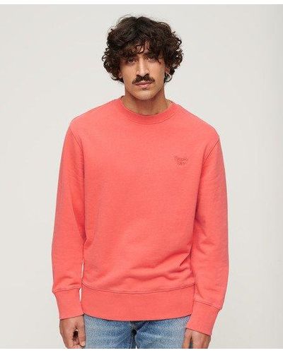 Superdry Vintage Sweatshirt Met Wassing - Roze