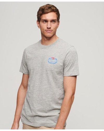 Superdry Vintage Americana Graphic T-shirt - Gray
