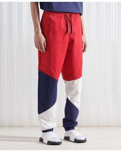 Superdry Sdx pantalon de survêtement à bandes sdx en édition limitée - Rouge