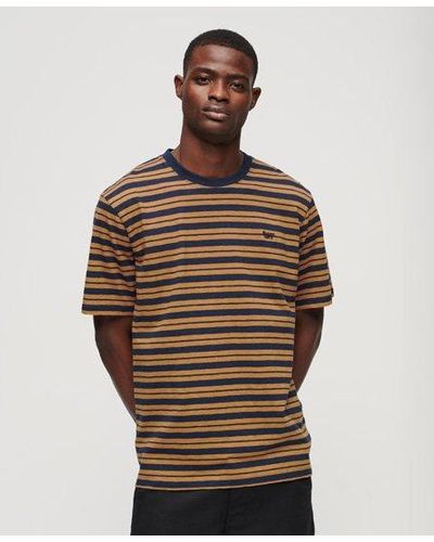 Superdry Relaxed Stripe T-shirt - Brown