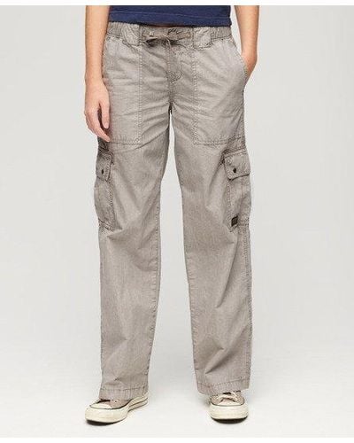 Superdry Low Rise Utility Trousers - Grey