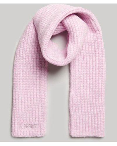 Superdry Essential Ribbed Scarf - Pink