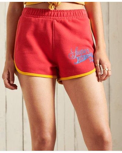 Superdry Collegiate Union Shorts - Red