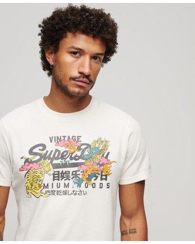 Superdry Japanese Graphic Logo T-shirt - White