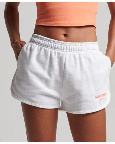 Superdry Code Core Sport Sweat Shorts - White
