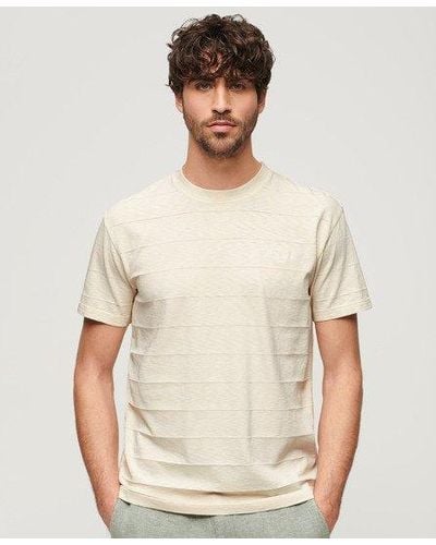 Superdry Organic Cotton Vintage Texture T-shirt - Natural