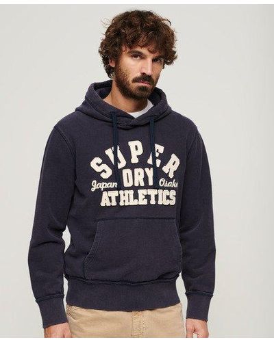 Superdry Vintage athletic hoodie - Bleu