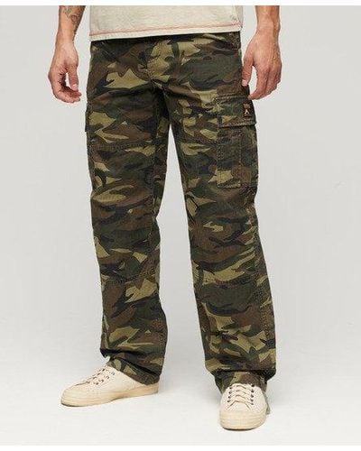 Superdry Classic Organic Cotton baggy Cargo Trousers - Green