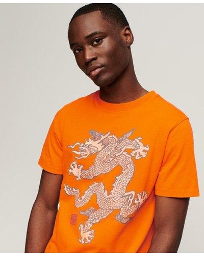 Superdry X Komodo Vintage T-shirt - Oranje