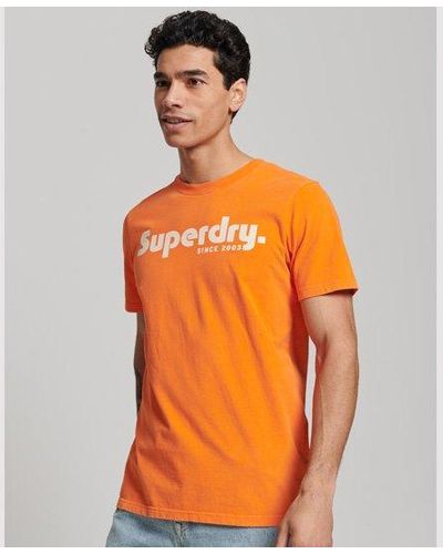 Superdry T-shirt classique vintage terrain - Orange