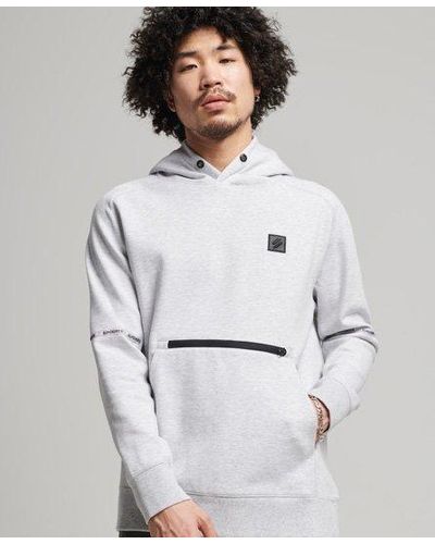 Superdry Sweat à capuche tech - Blanc