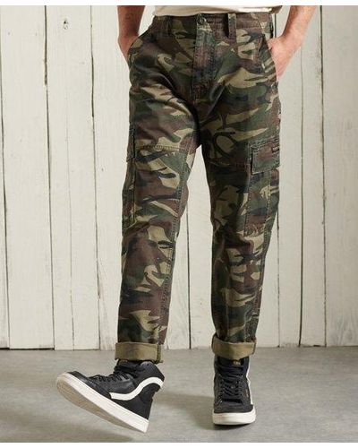 Superdry Core Cargo Trousers Navy / Nathan Camo - Natural