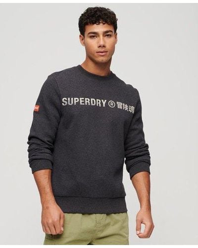 Superdry Vintage Workwear Sweatshirt Met Ronde Hals - Grijs