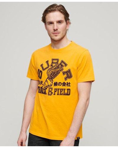 Superdry Track & Field Athletic Graphic T-shirt - Orange