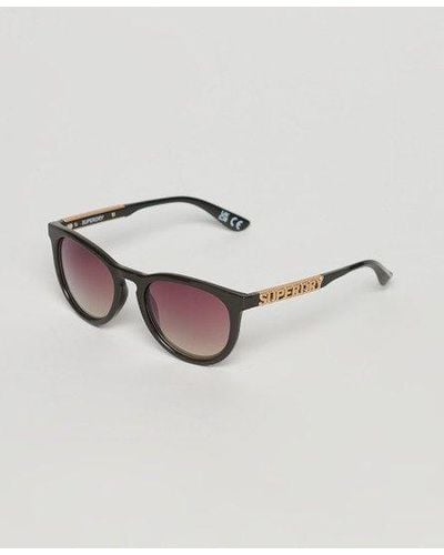 Superdry Sdr Keyhole Round Sunglasses - Brown