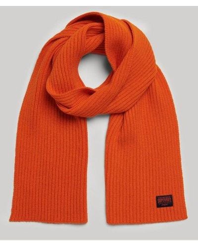 Superdry Workwear Knit Scarf - Orange
