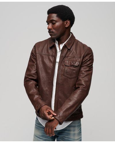 Men's Superdry Leather jackets from $160 | Lyst