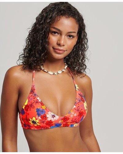Superdry Triangelbikinitop - Rood