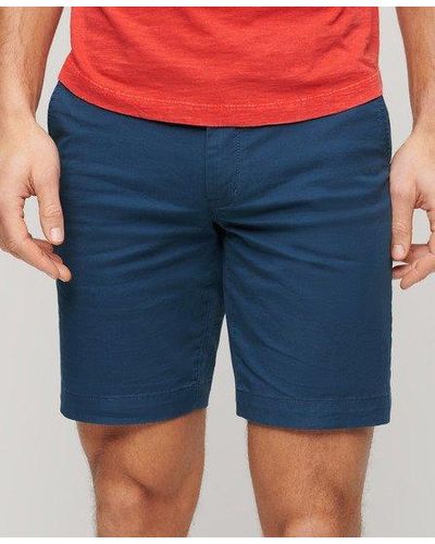 Superdry Stretch Chino Shorts - Blue