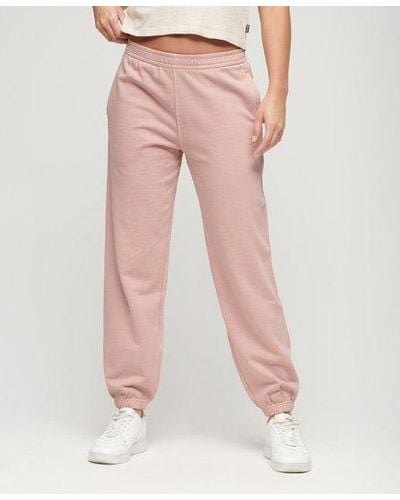 Superdry Embroidered Boyfriend sweatpants - Pink
