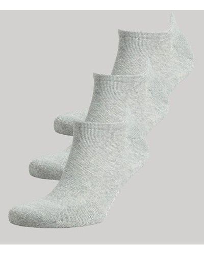 Superdry Organic Cotton Sneaker Sock Pack - White