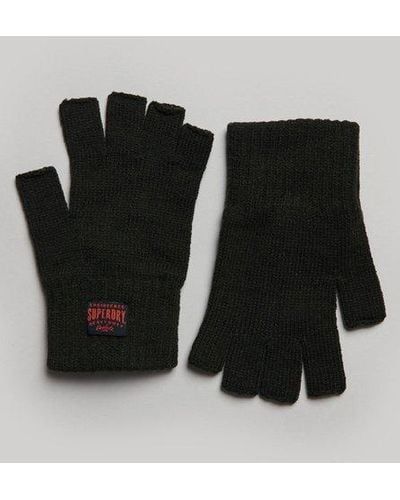 Superdry Workwear Gebreide Handschoenen - Zwart