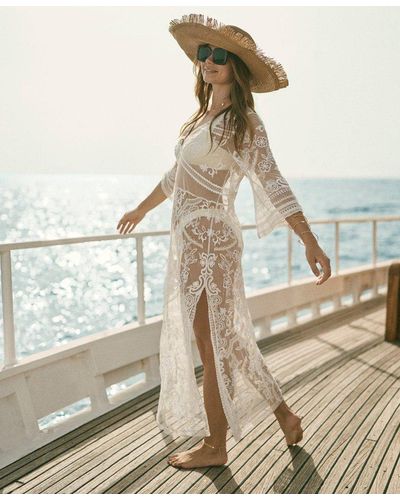 Lace Beach Dresses for Women - Up to 81% off | Lyst