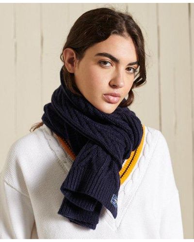 Superdry Cable Lux Scarf - Black