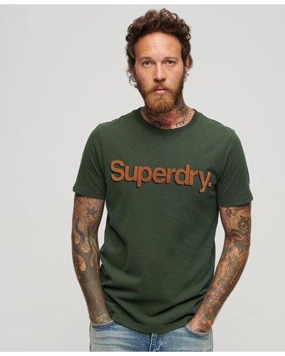 Superdry T-shirt classique core logo - Vert
