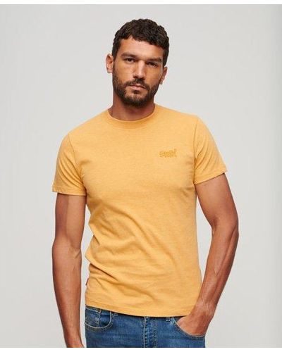 Superdry T-shirt essential logo en coton bio - Orange