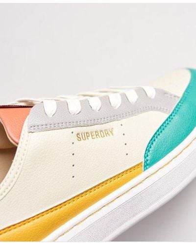 Superdry Vegan Basket Lux Low Trainers Yellow